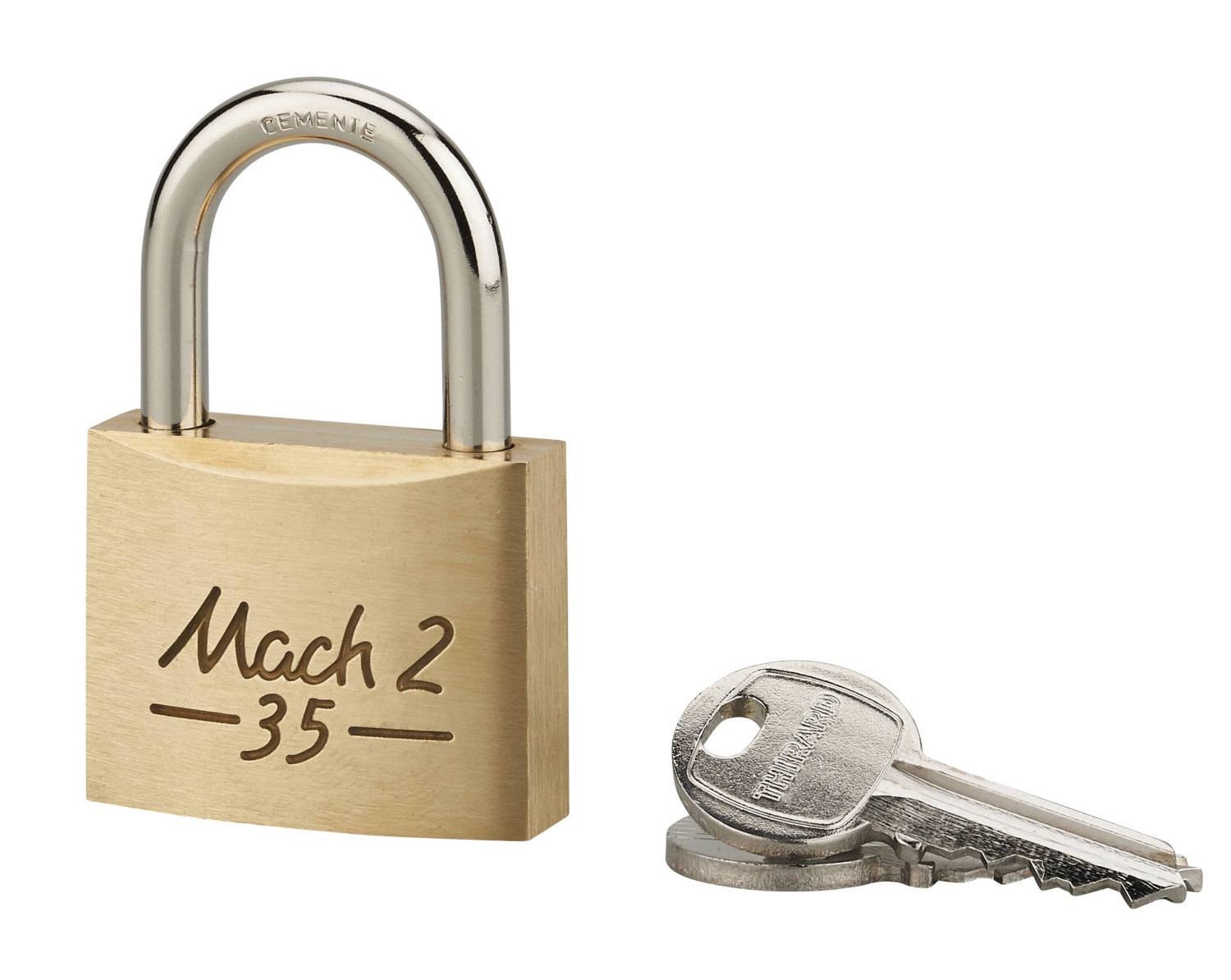  Cadenas monobloc anse en acier cémenté verouillage goupille 35 mm 63351 