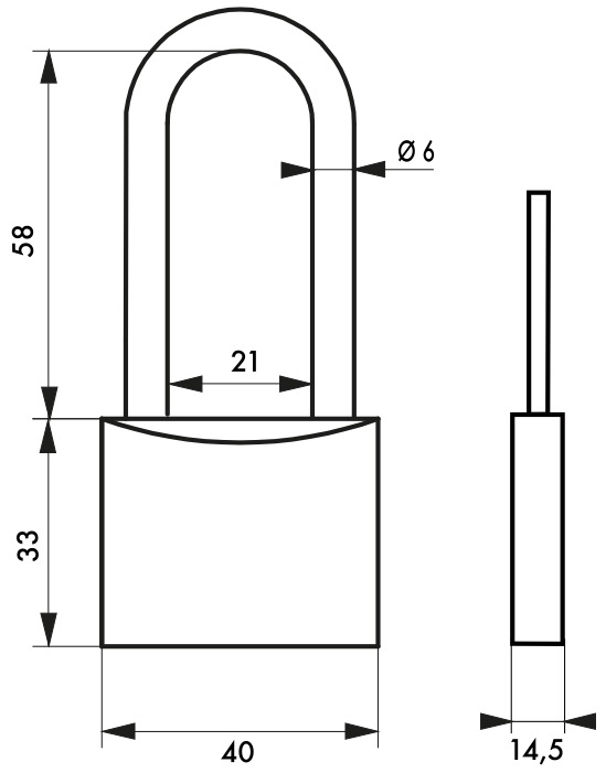 Cadenas laiton monobloc Thirard