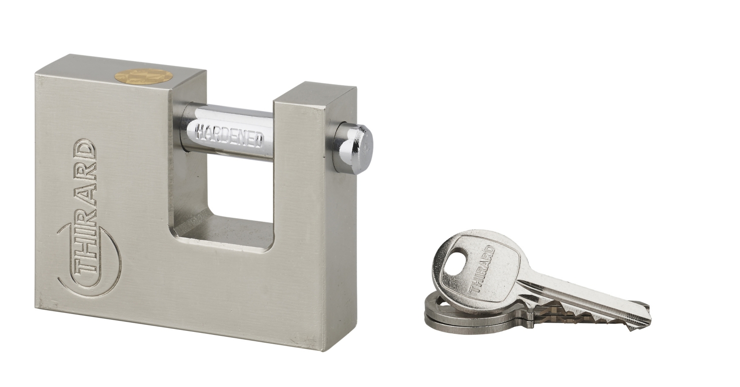 Cadenas laiton rectangulaire l 70 mm Thirard