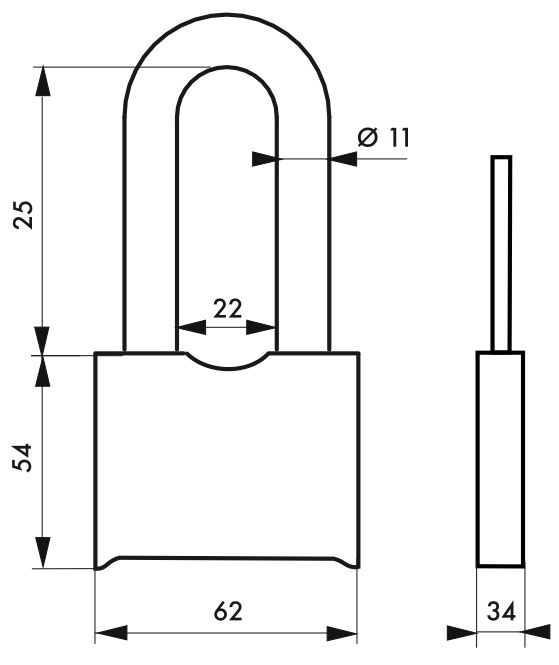 Cadenas à combinaison renforce Thirard