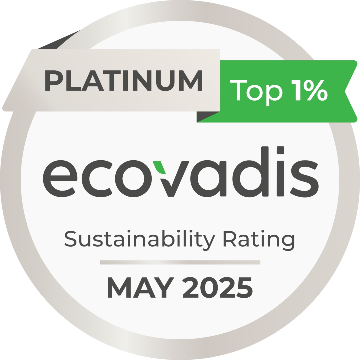 Médaille de platine Ecovadis
