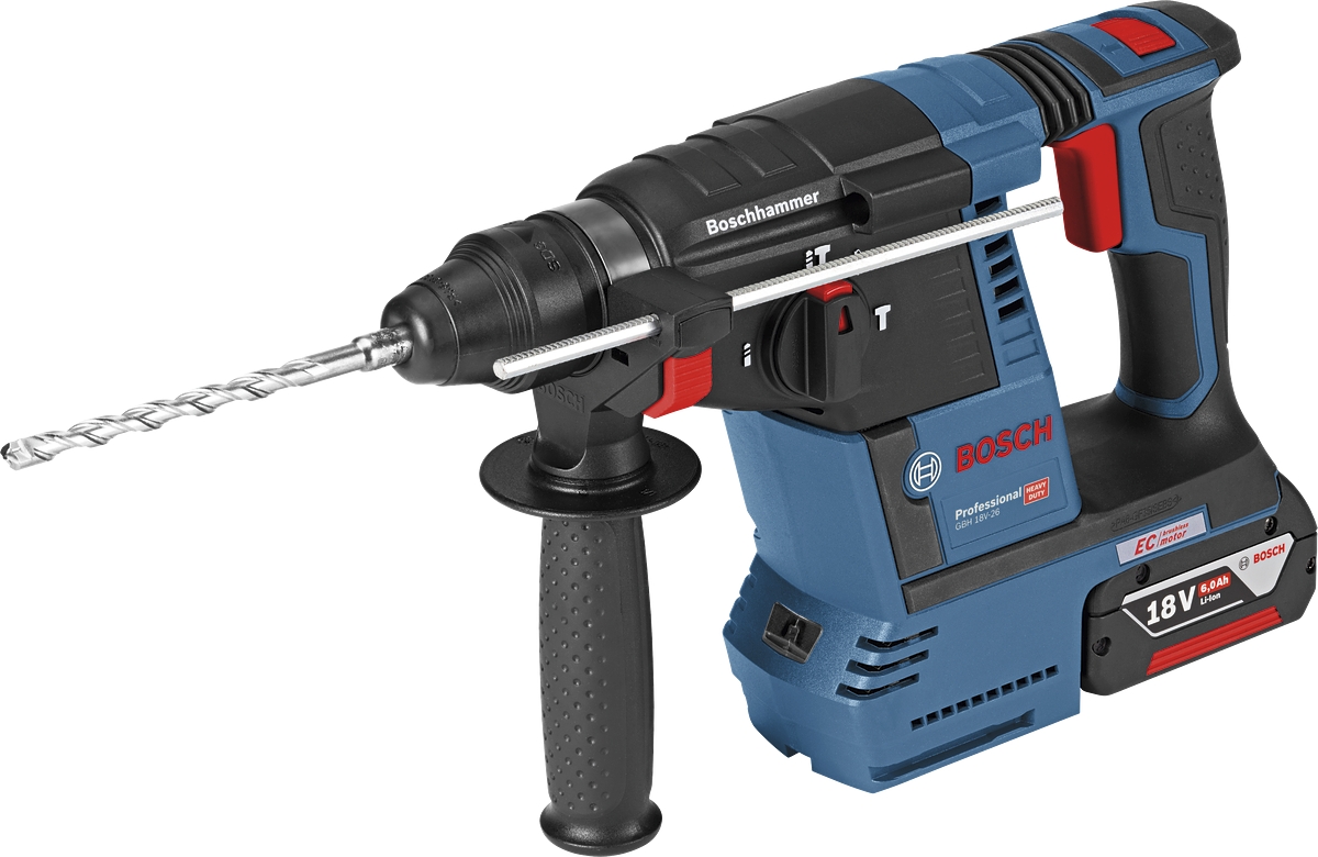 Perforateur sans fil SDS+ GBH 18V-26 + 2 batteries 18V 5 Ah et chargeur GBH18VF264+5AH Bosch Professional