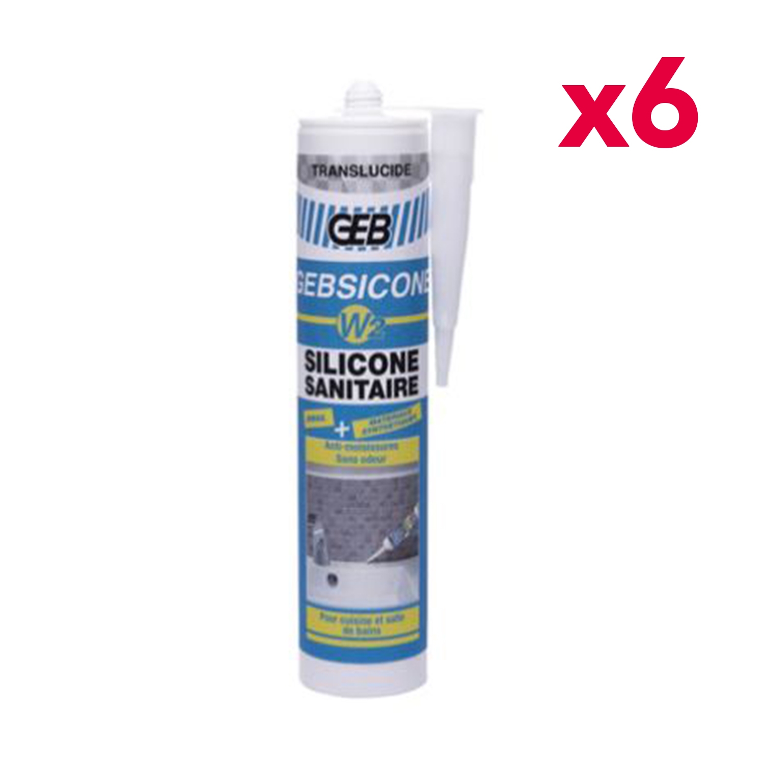 Mastic Sanitaire Silicone Transparent 280ml - 1ER - le Club