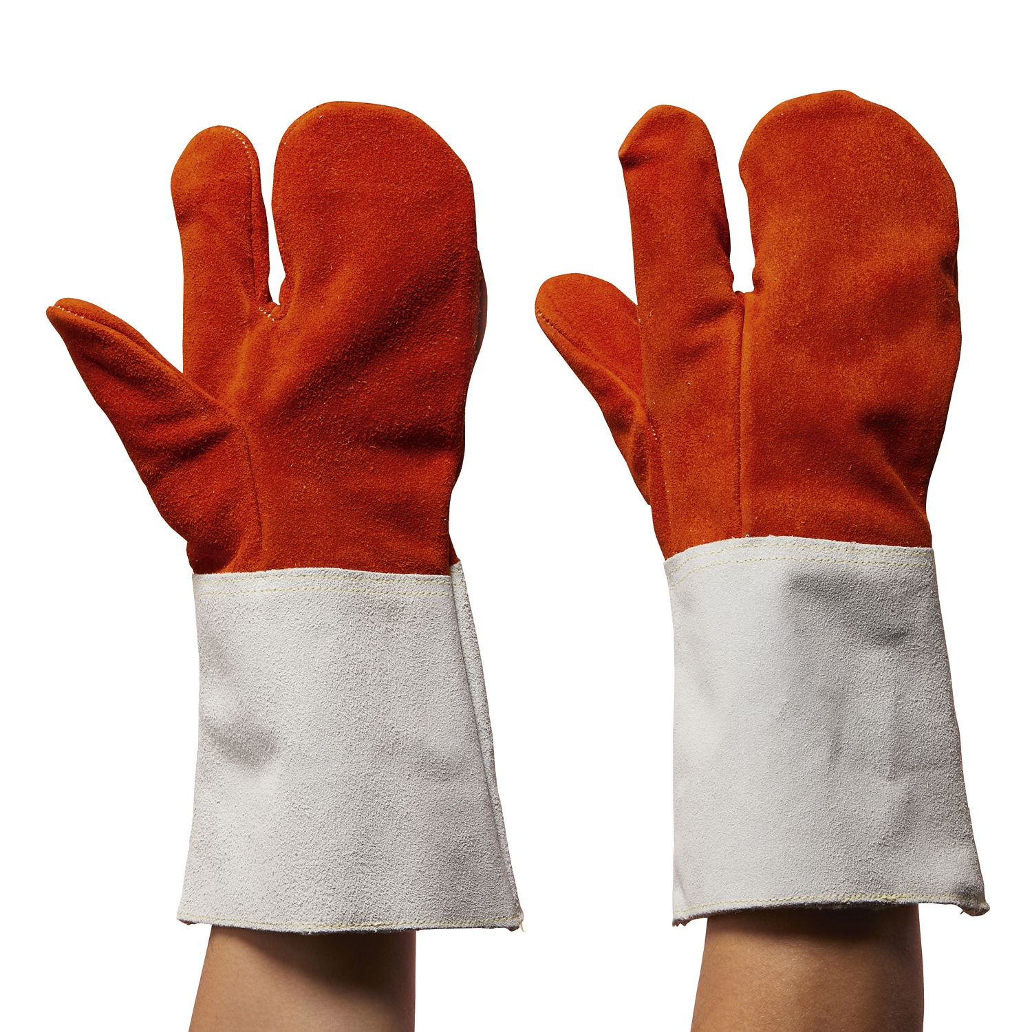  Gants 3 doigts ANTD/3D/M15 - Rouge/Blanc 