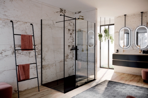Gamme de douches Aquance : parois, receveurs et accessoires