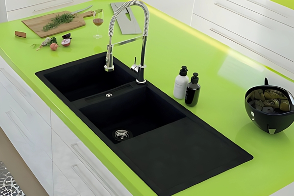 Gamme de robinetterie de cuisine Aquance : éviers et robinetterie