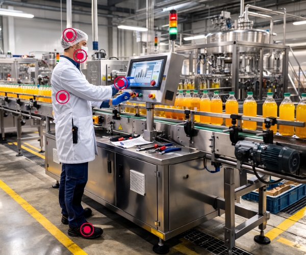 Visuel Conduite de ligne en production