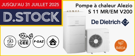 Pompe à chaleur Alezio S V200 - R410A : ballon ECS intégré 180 L De Dietrich