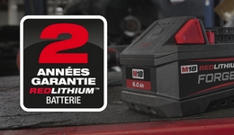 Pictogramme 2 ans de garantie batteries Milwaukee