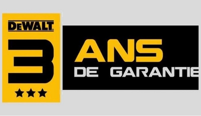 Pictogramme 3 ans de garantie outils Dewalt