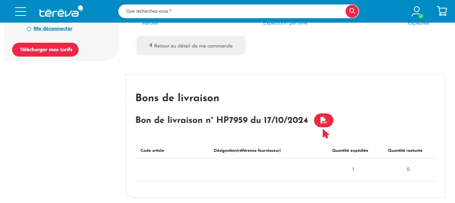 Téléchargez son bon de livraison