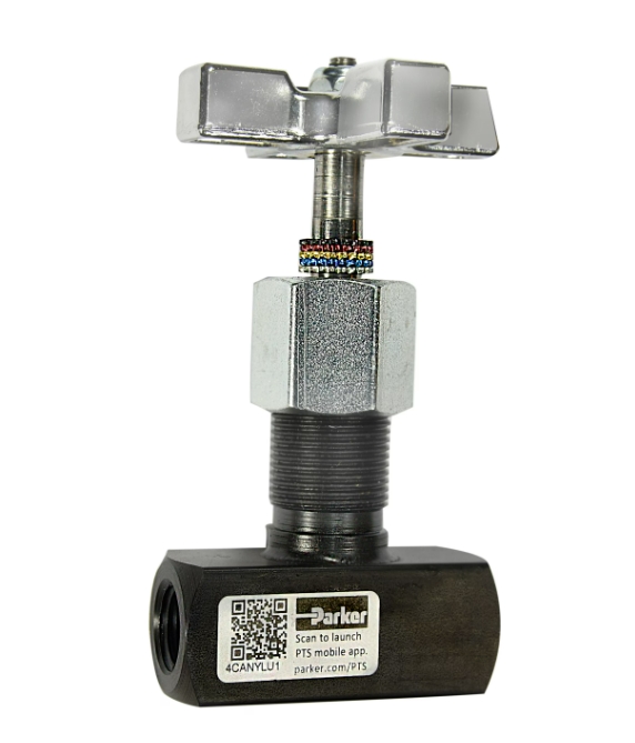 Vanne à pointeau limiteur de débit acier série MV