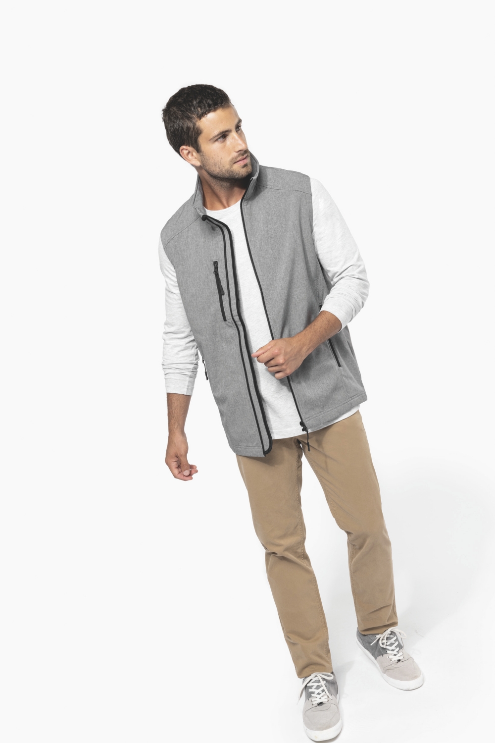 Gilet softshell K403 - Gris Kariban