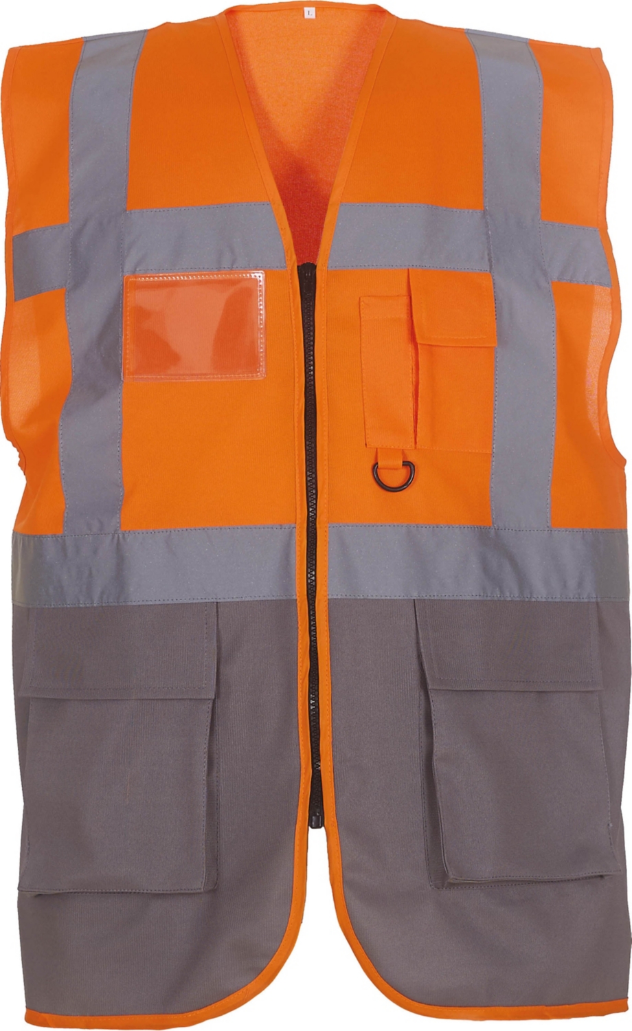 Gilet YW801 HV - Orange / gris Yoko