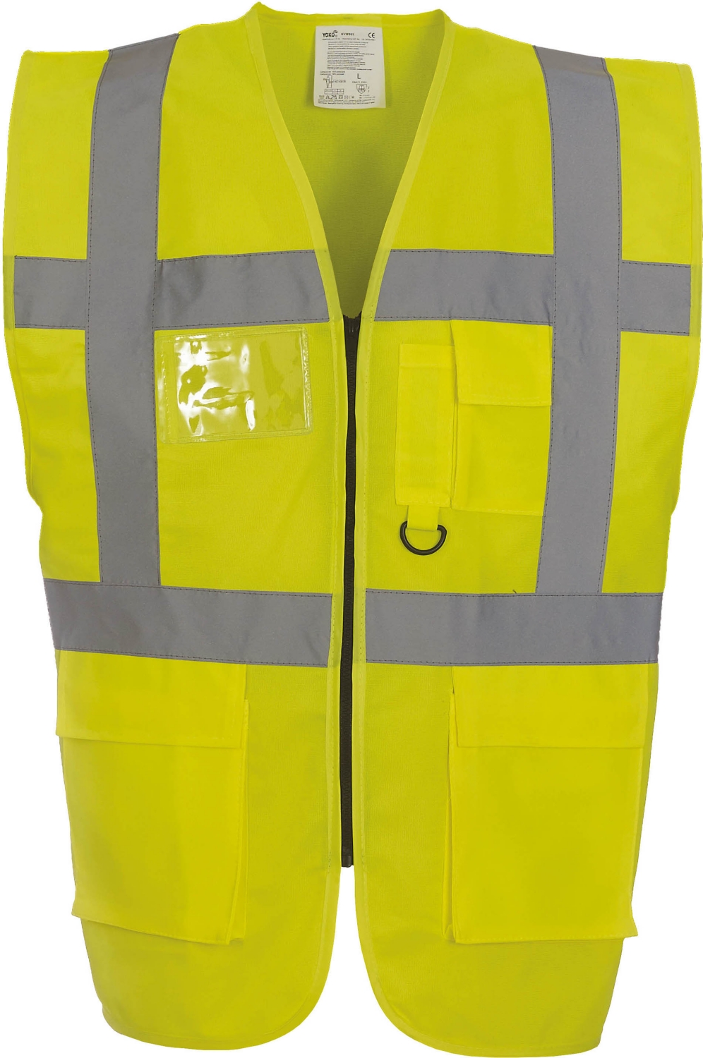 5 Pièce Vest Gem En 471 Jaune Fluo Texxor Gilet Jaune de Sécurité