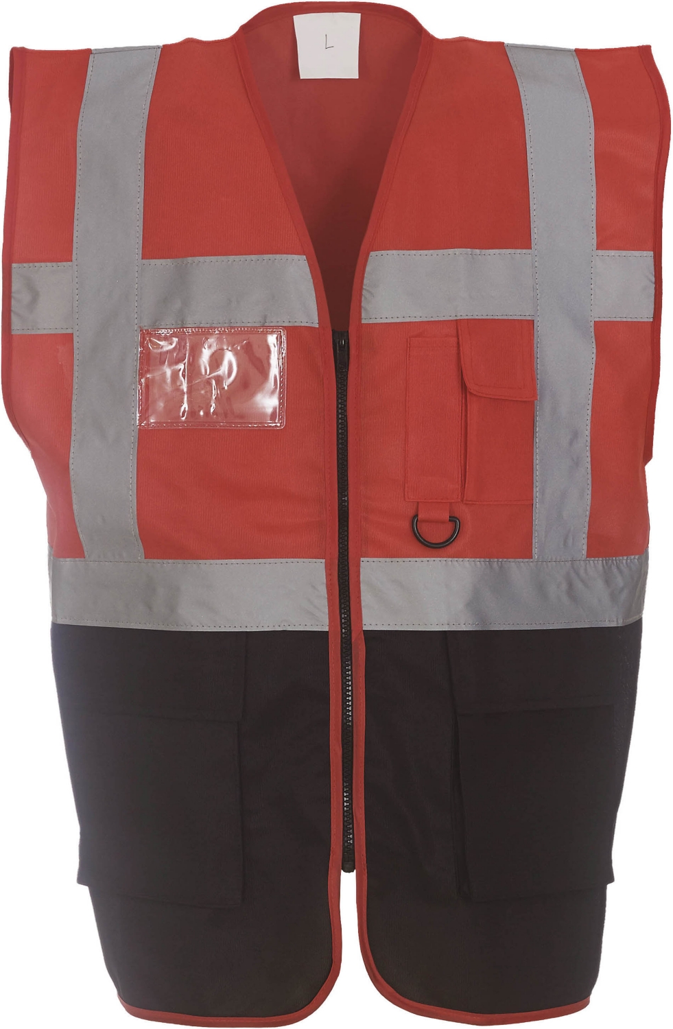  Gilet YW801 HV - Rouge / Noir 