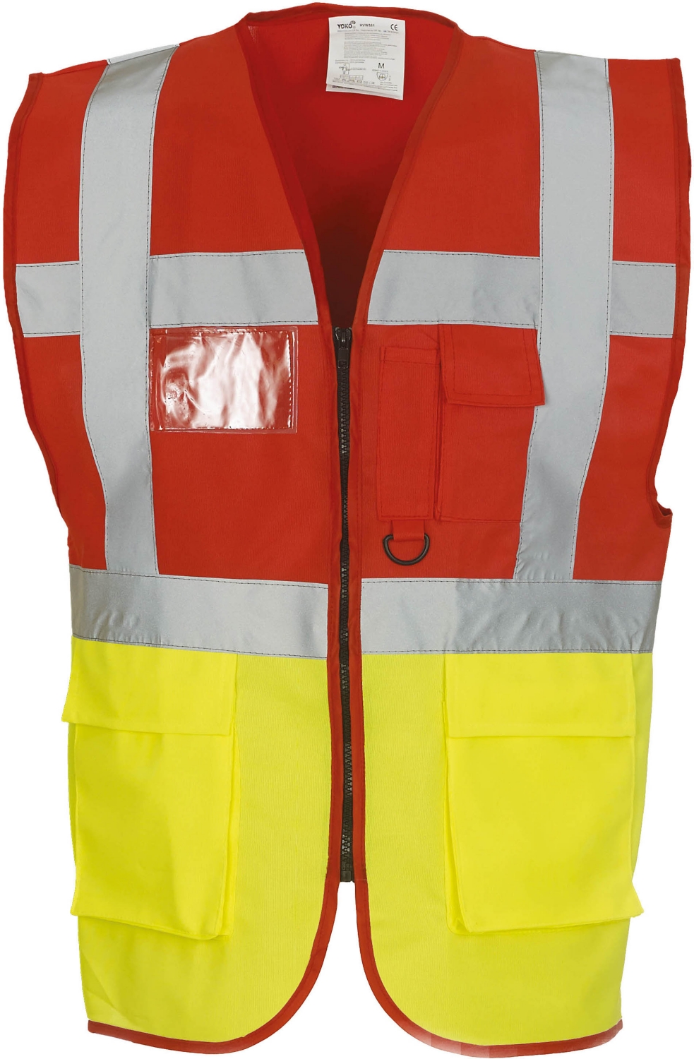 Gilet YW801 HV - Rouge / Jaune Yoko