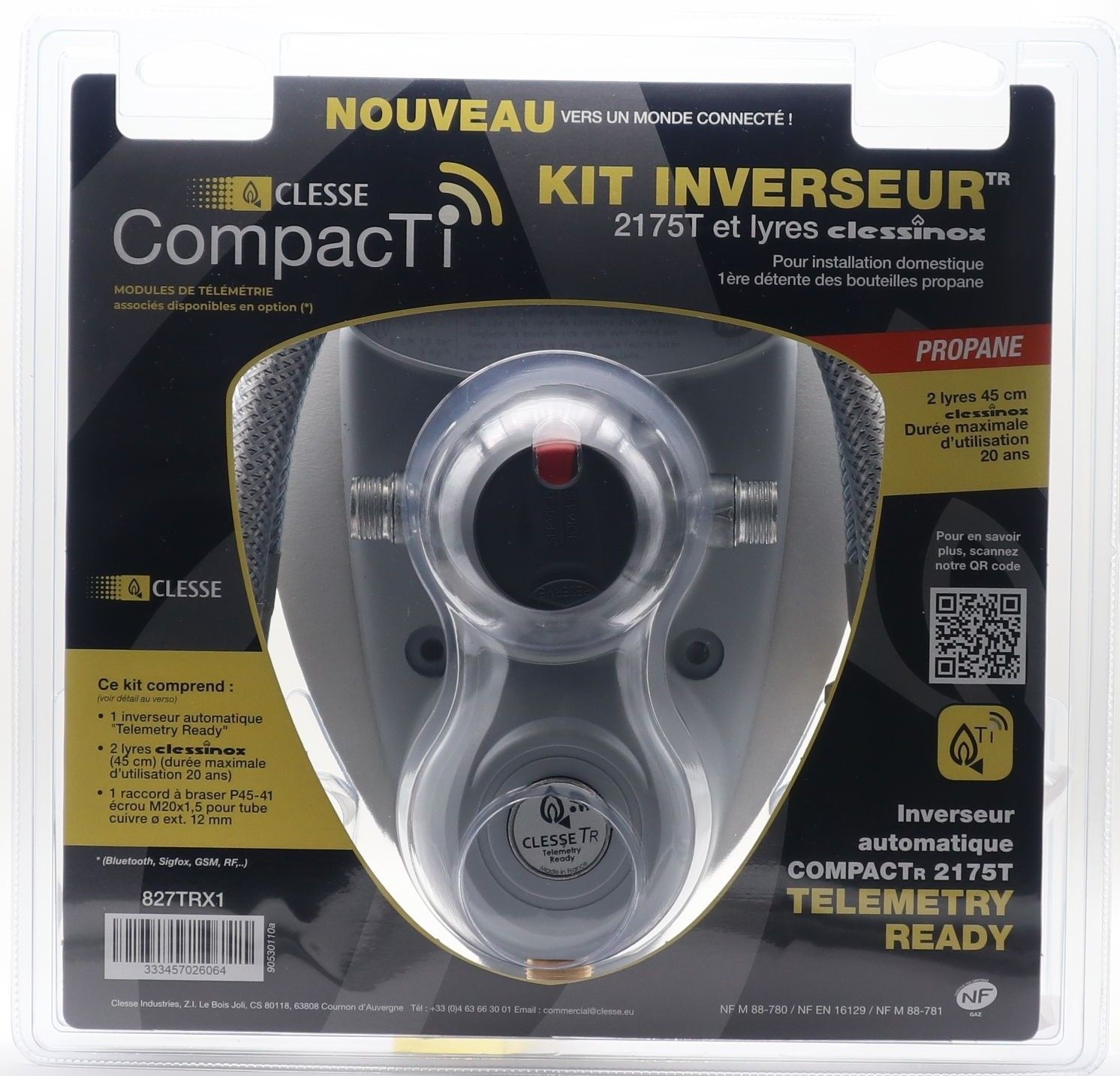 Kit inverseur - Compact Ti 2175T + 2 lyres inox Clesse