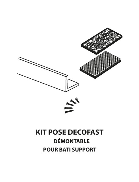Kit de pose pour habillage bâti-support Décofast Lazer