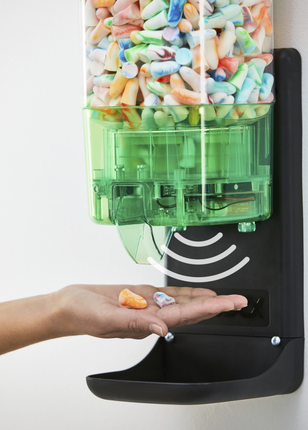 Distributeur mural Touch free de bouchons antibruit Spark Plugs Moldex