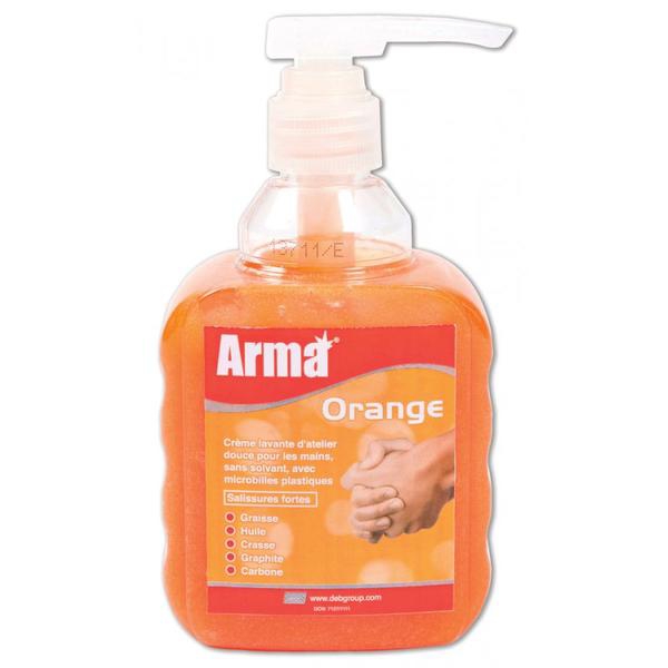 Gel nettoyant microbilles sans solvant Arma® - Orange Arma