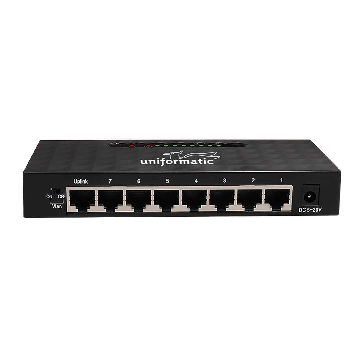 Switch Desktop 8 ports 10/100/1000 gigabit Uniformatic