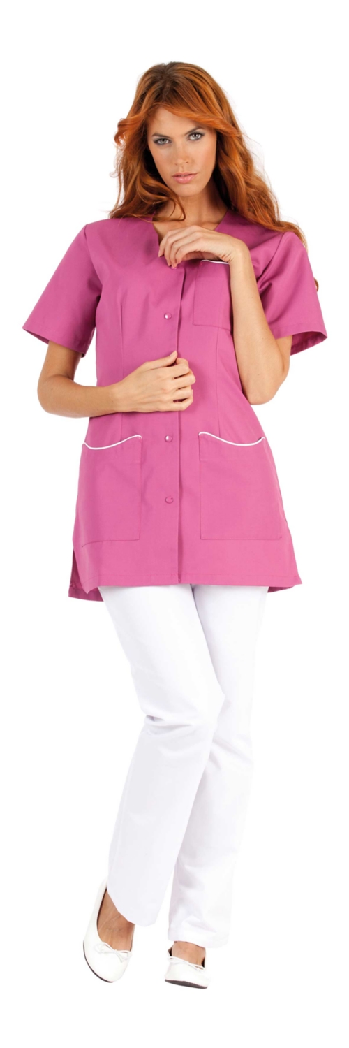 Tunique femme Laurie manches courtes - Rosa / Blanc Molinel Hasson