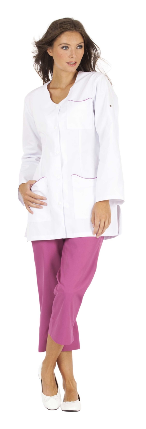 Tunique femme Laurie manches transformables - Blanc / Rosa Molinel Hasson