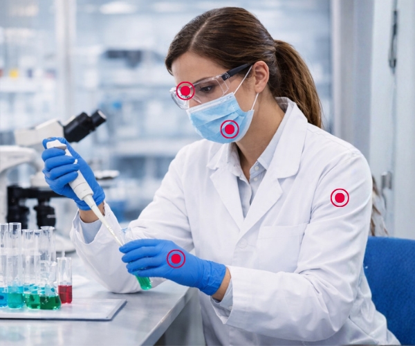 Visuel Travail en laboratoire qualité