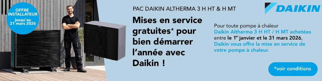 DAIKIN - Mises en service gratuites
