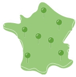 Carte France dépot déchets