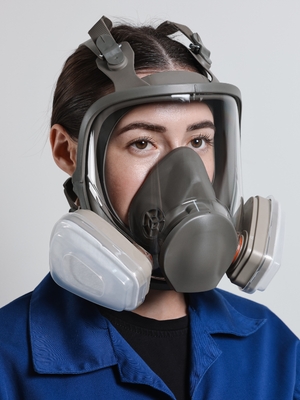 Exemple de marquage présent sur un filtre respiratoire