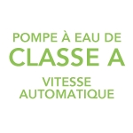 Logo pompe à eau classe A vitesse automatique