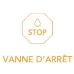 Logo vanne d'arrêt