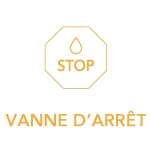 Logo vanne d'arrêt