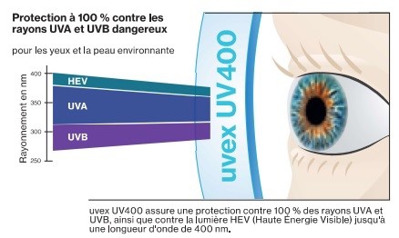 Lunettes de protection UVEX, des technologies contre les UV et la lumière  bleue | Mabéo Direct