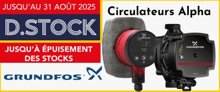 Du 15 mai au 31 août 2025, profitez dès maintenant de notre opération déstockage sur une sélection de circulateurs Grundfos