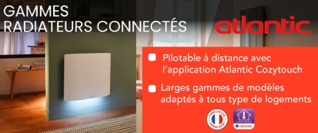 Gamme de radiateurs connectés Atlantic