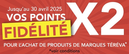 Du 1er au 30 avril 2025, découvrez notre sélection "Mois du Web" et doublez vos points de fidélité grâce à vos achats de produits de marques Téréva