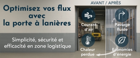 Secteur d&#39;activité logistique - Porte à lanière