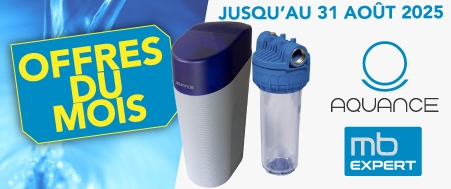 Offre pro valable uniquement en août : profitez de tarifs préférentiels sur notre adoucisseur d’eau et ses accessoires.