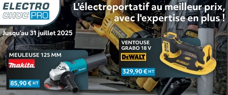 La promotion Electrochoc PRO est valable du 03 mars au 31 juillet 2025