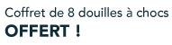 Coffret de 8 douilles
à chocs + adaptateur