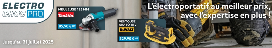 La promotion Electrochoc PRO est valable du 03 mars au 31 juillet 2025