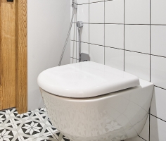 Cuvette WC suspendue rallongée Savo Aquance salle de bain - 70cm