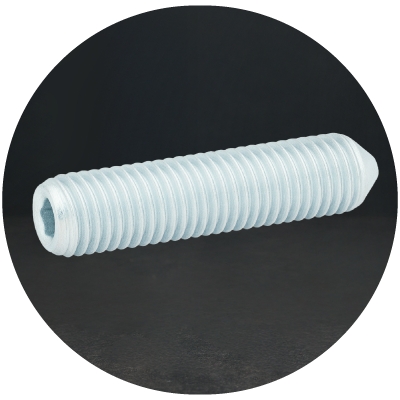 Vis sans tête bout pointeau pour positionnement précis