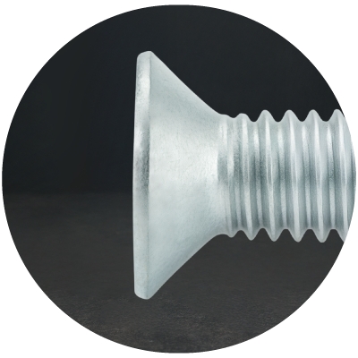 Vis à tête fraisée hexagonale creuse pour assemblages affleurants