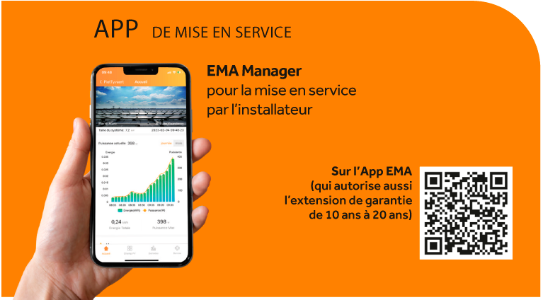 application de mise en service EMA Manager