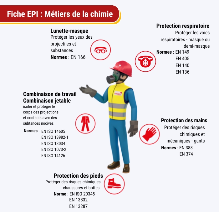 EPI de la chimie quelle protection individuelle pour les m tiers