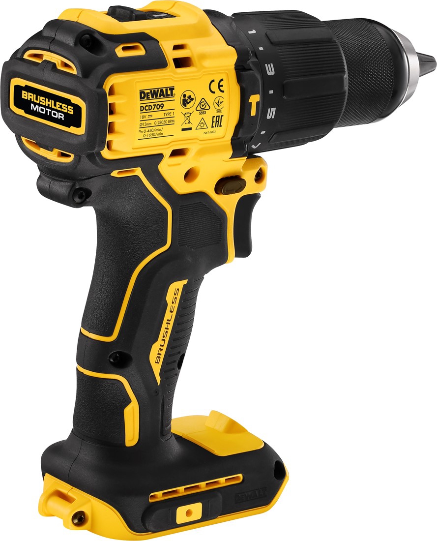 Perceuse visseuse à percussion compacte XR 18V 5Ah DCD709P2T-QW DeWalt